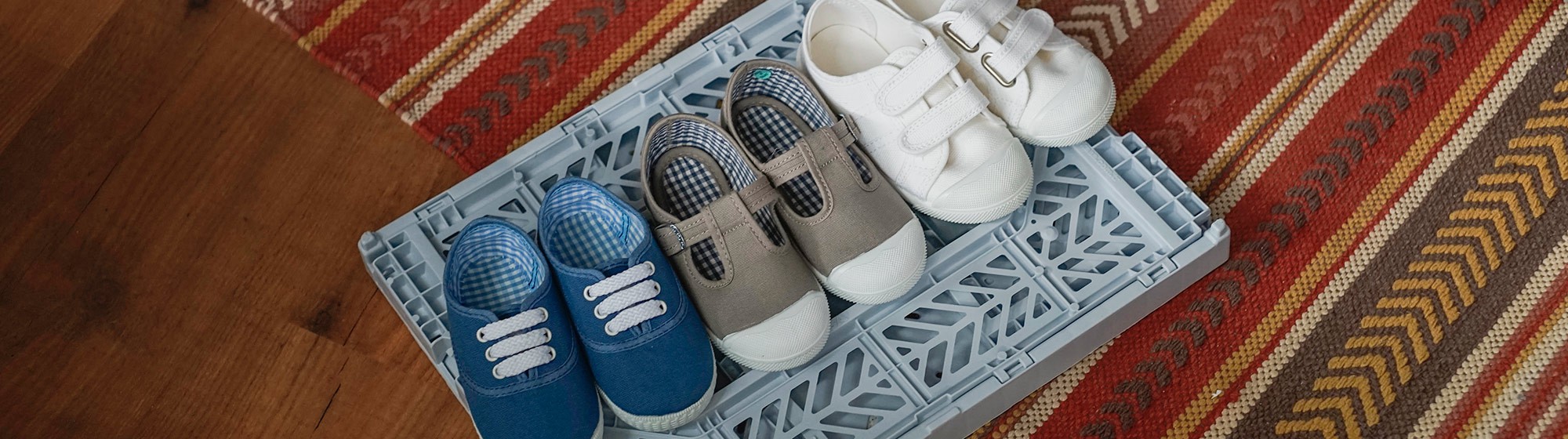 Zapatillas deportivas de lona con tiras autoadherentes bebé niña - blanco  claro liso con motivos