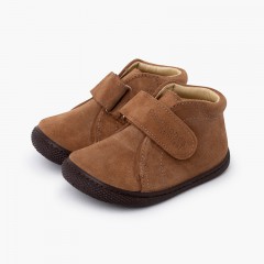 Botas barefoot serraje niños Topo