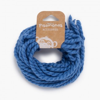 Cordones finos lana para el pelo Azul Francia