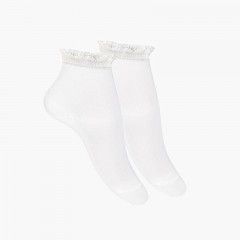 Calcetines niños cortos de vestir Blanco