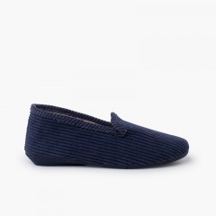 Zapatillas casa tipo kung-fu pana Azul Marino