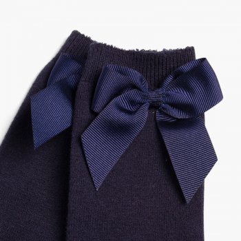 ❤️ Calcetines de tricotosa azul marino para bebe niño, LOSAN