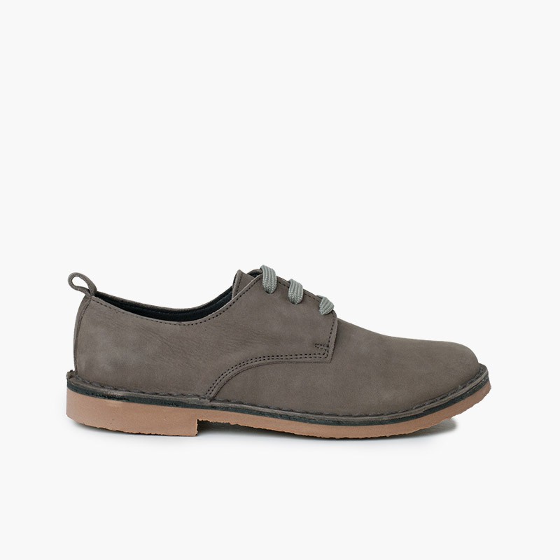 Blucher piel nobuck encerado 