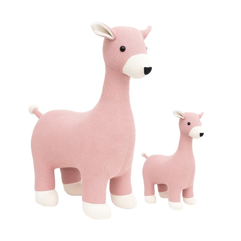 Pack peluches ciervos de algodón 100% rosa Crochetts