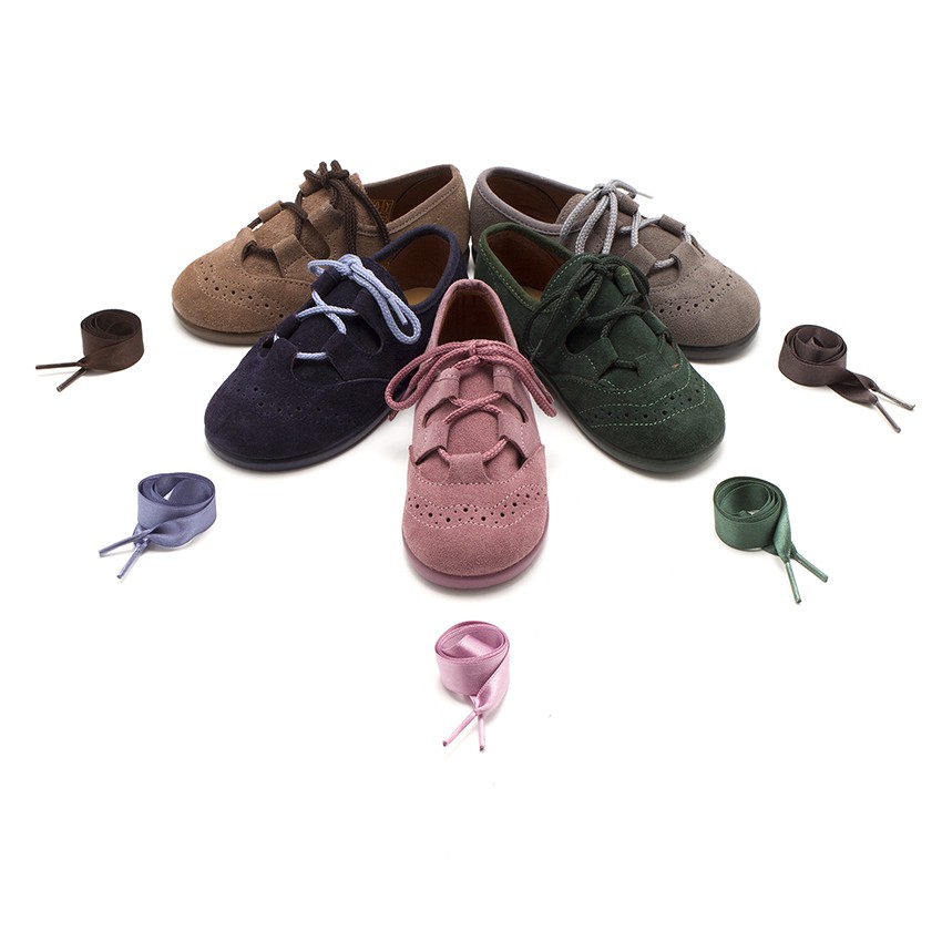Zapato Inglés Niños en Serraje