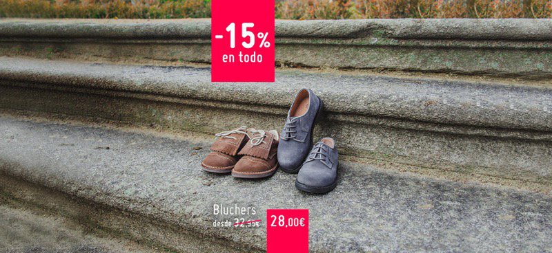 Bluchers Niños en Rebajas Rebajas Pisamonas Enero 2019