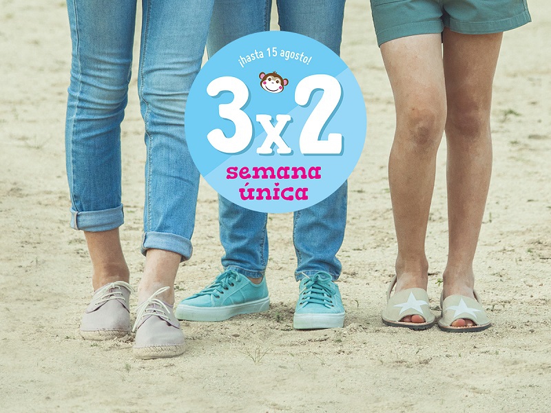 Pisamonas Semana Única 3x2 Zapato infantil Pisamonas 3x2